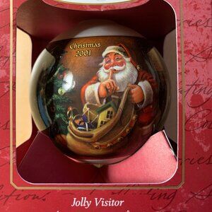 Hallmark Keepsake Ornament Jolly Visitor 2001 Christmas Ball Xmas decoration